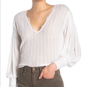 Free people V-neck top NWT